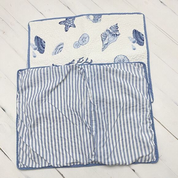 Sigrid Olsen Pillow shams 2 PC Standard Sz COASTAL Sea Shells Under The Sea - Picture 2 of 6